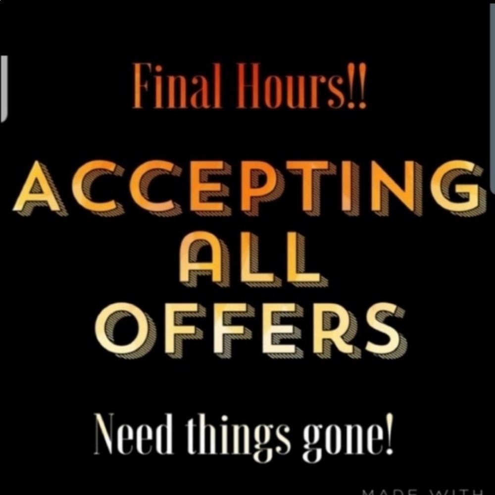 CLOSET CLOSING EVERYTHING MUST GO!